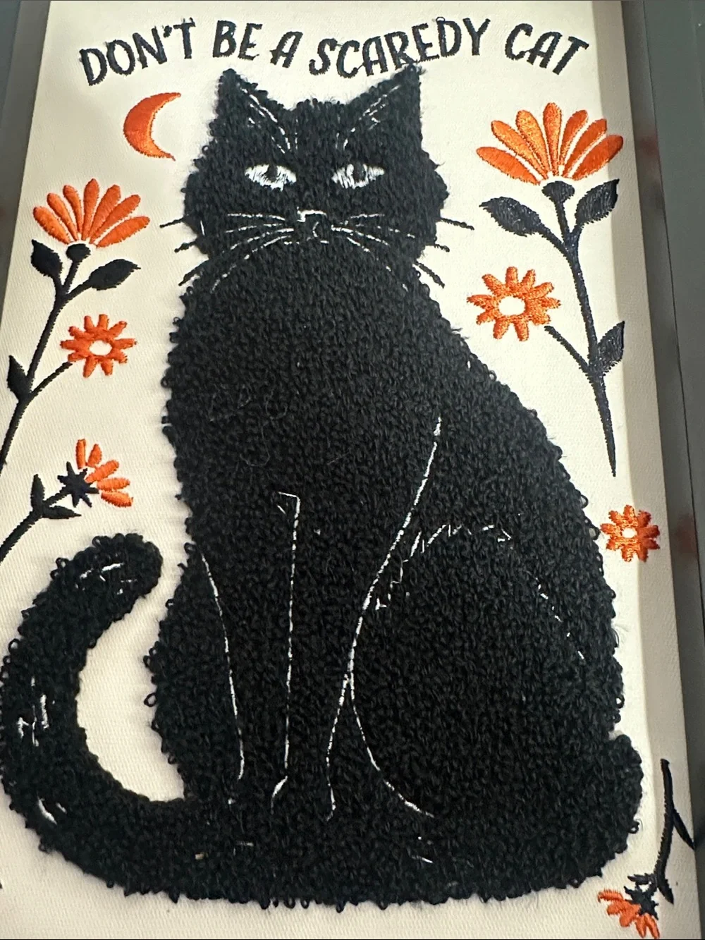 Eccolo Halloween black cat 🐈‍⬛ picture decor